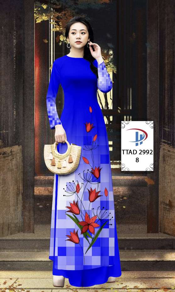 Vải Áo Dài Hoa In 3D AD TTAD2992 67